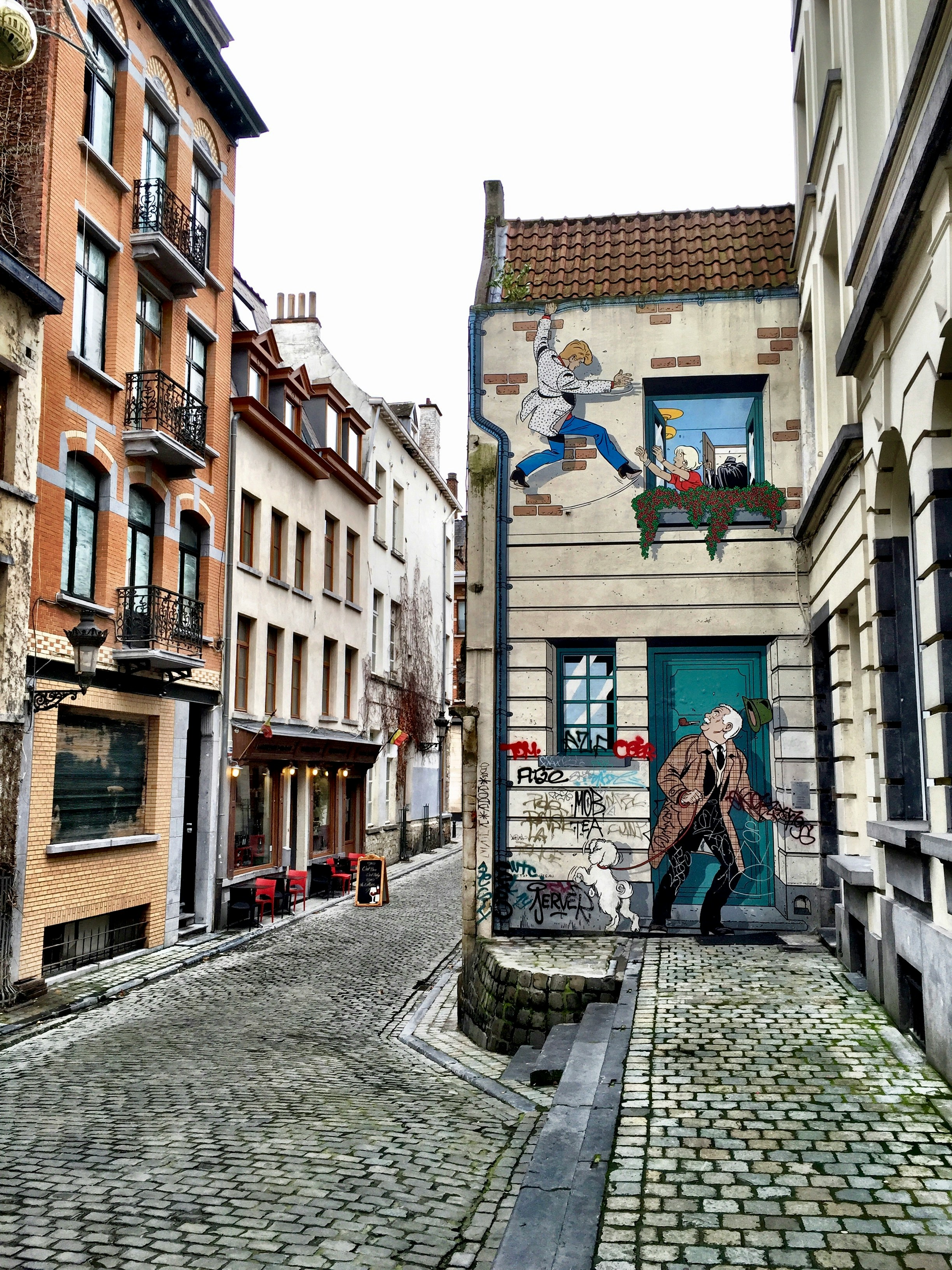 sur le Parcours de la bande dessinée, à Bruxelles