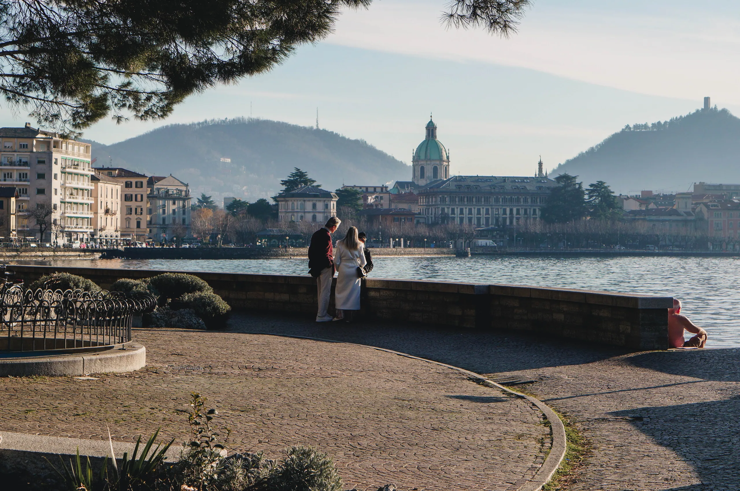 A view from Lake Como, north of Italy