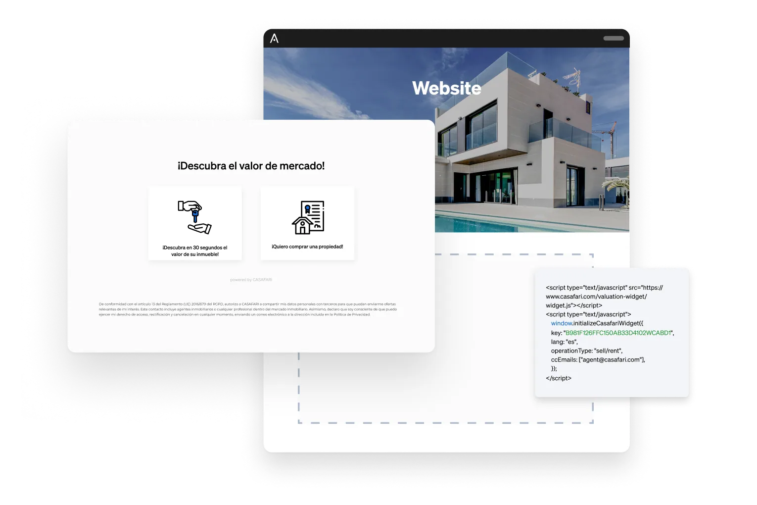 Atrau automàticament clients potencials interessats a comprar, vendre i llogar oferint una valoració gratuïta de la propietat amb Lead Magnet