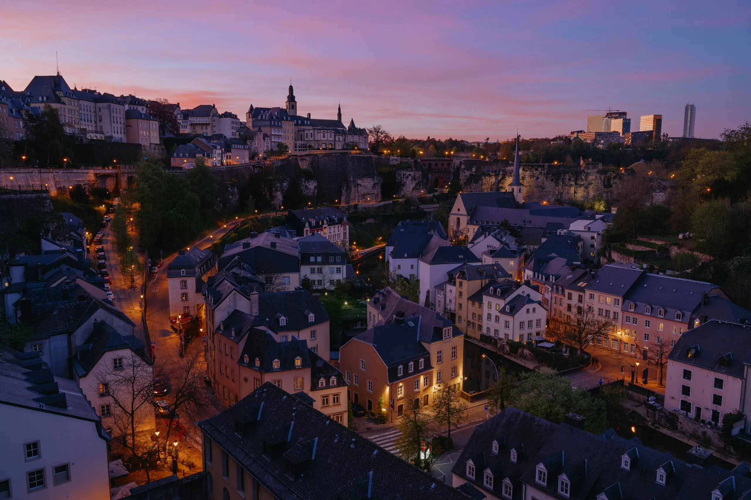 The Grund, one of the must-see attractions of Luxembourg city