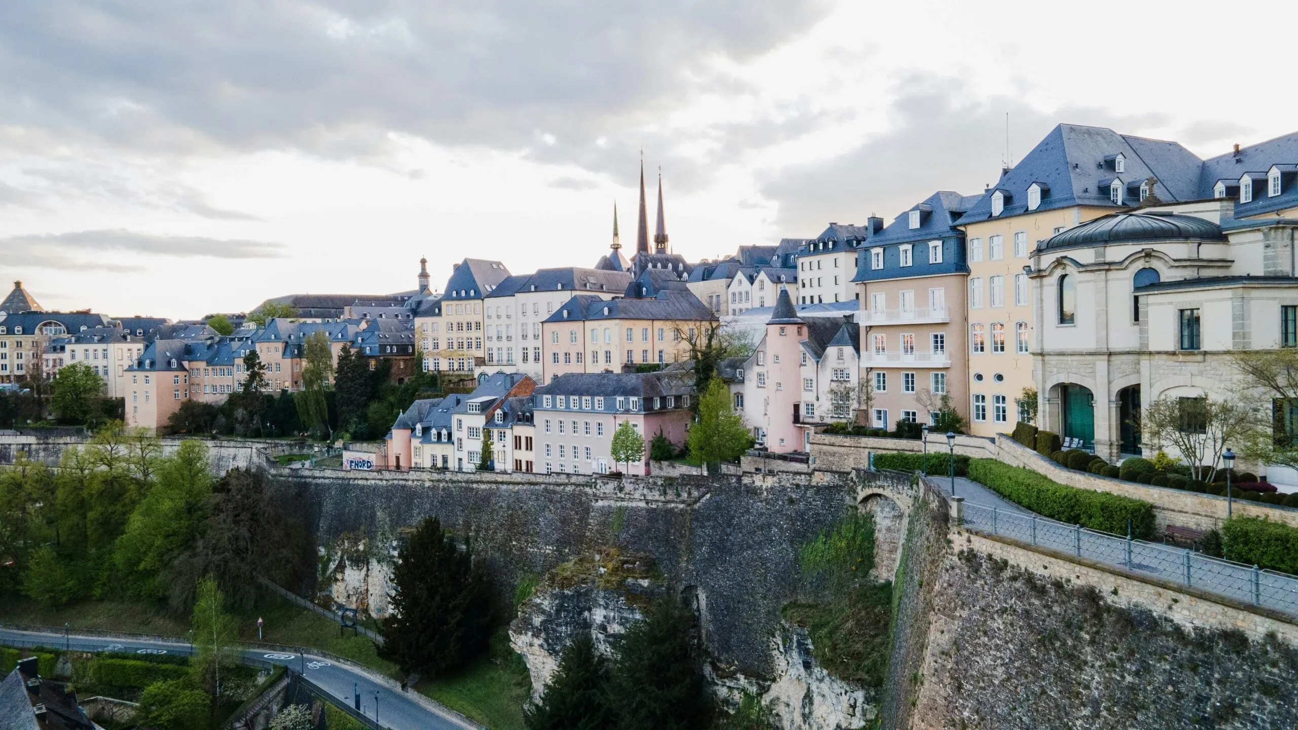 City centre of Luxembourg city, capital of Luxembourg