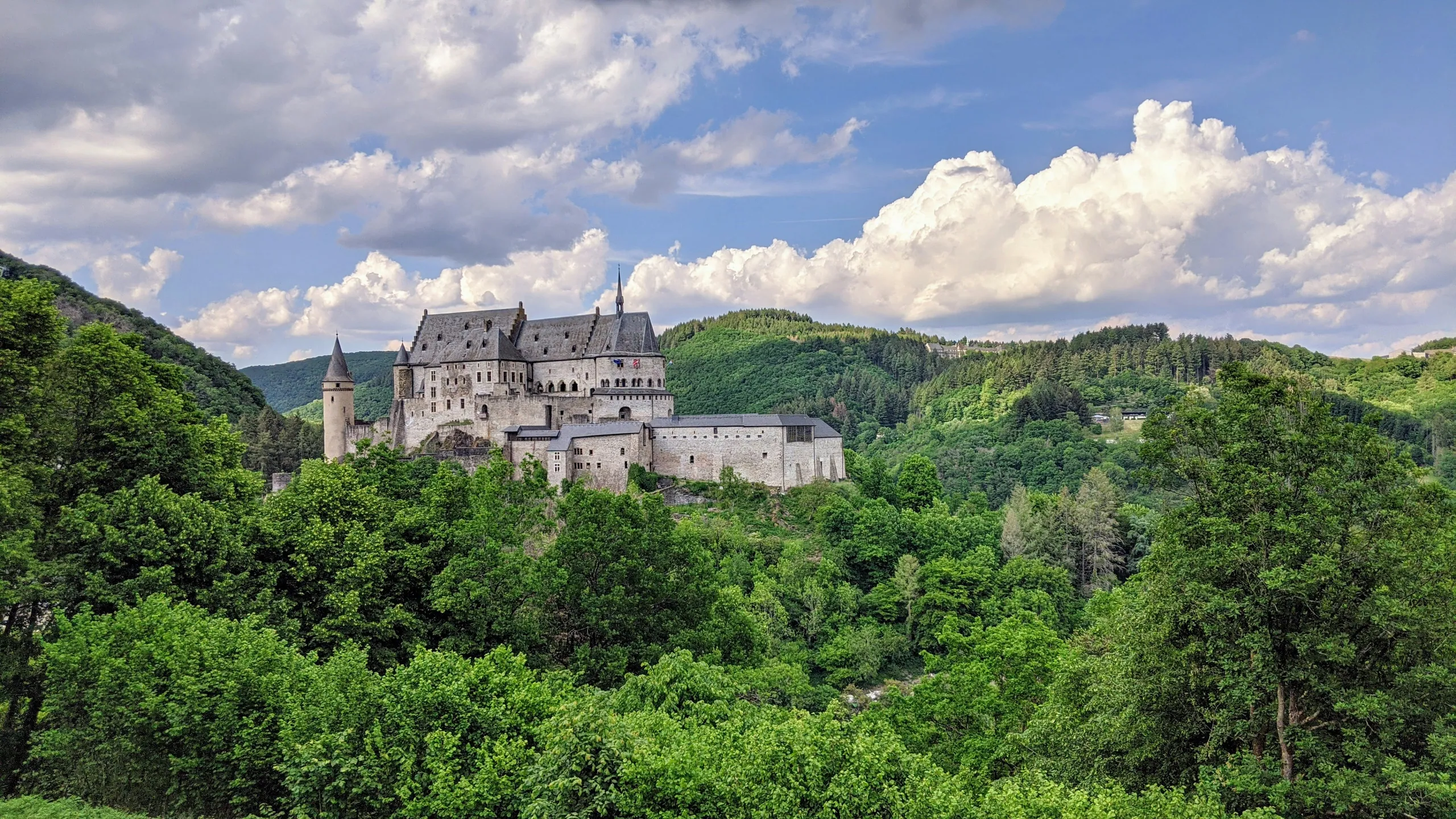 Vianden's Castle, in Luxembourg