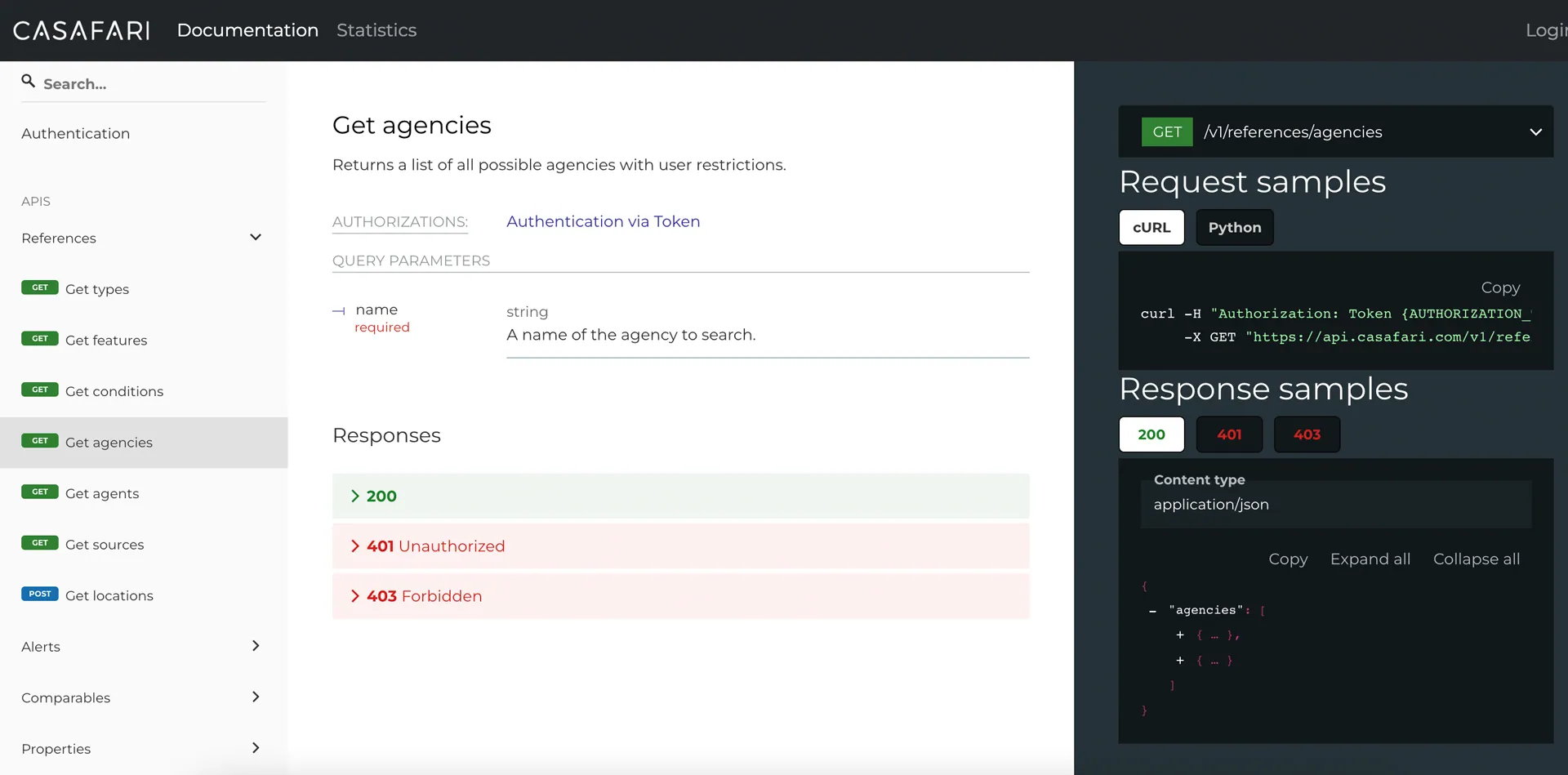 API de CASAFARI: tria entre l'API d'alertes, de comparables o de propietats
