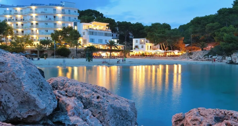Cala Santanyí cove and sandy beach located 6 km from town