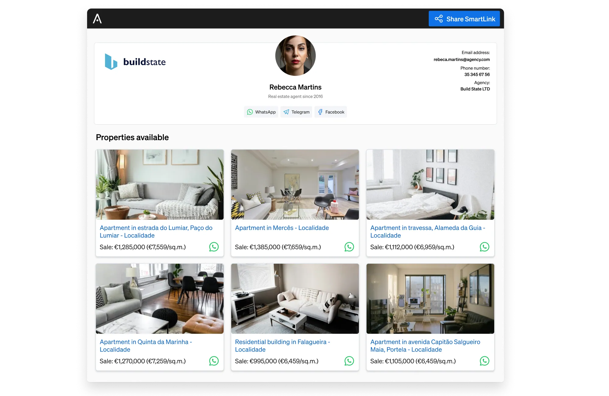 SmartLinks de CASAFARI