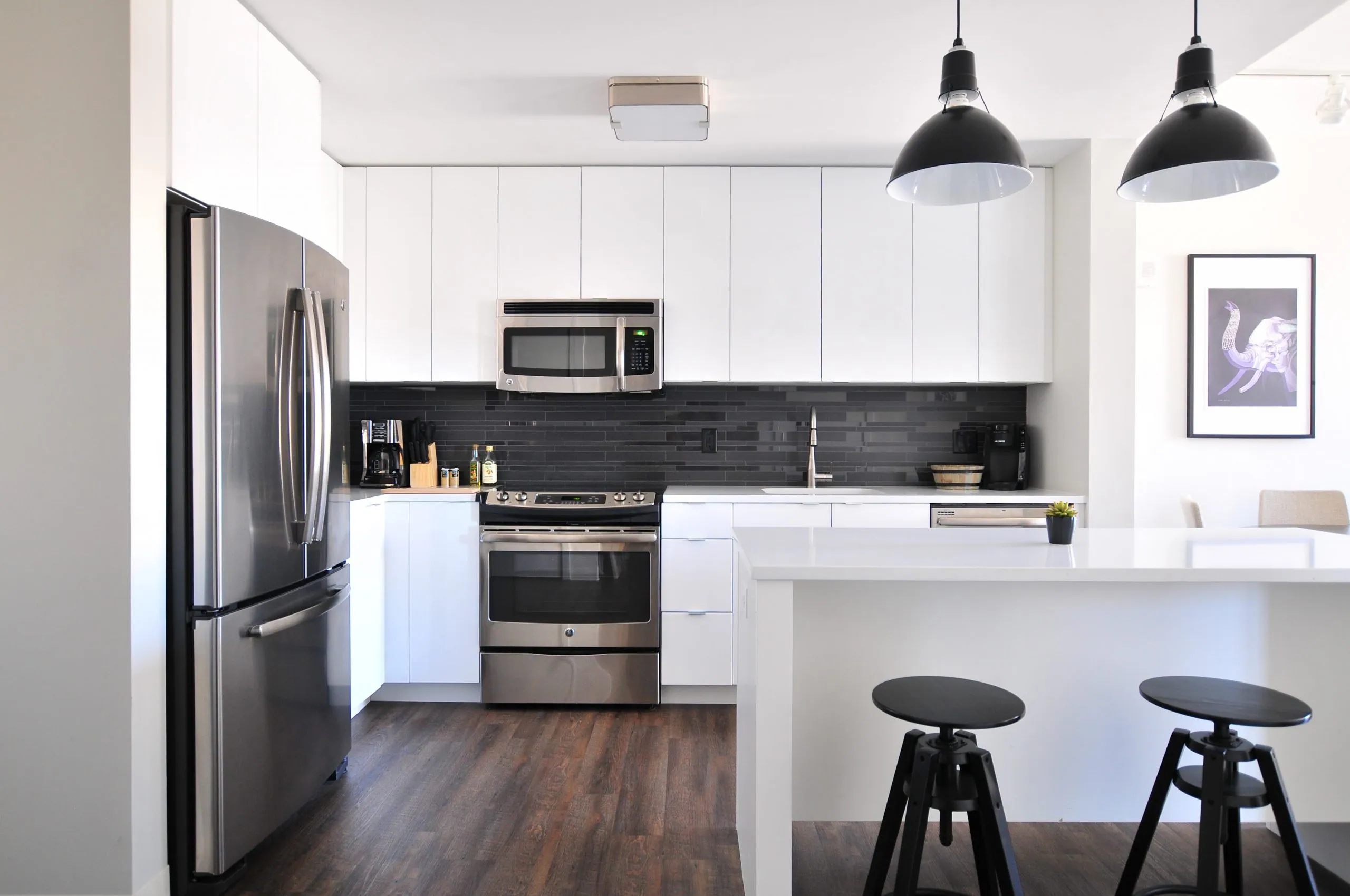 Cucina di un appartamento in vendita