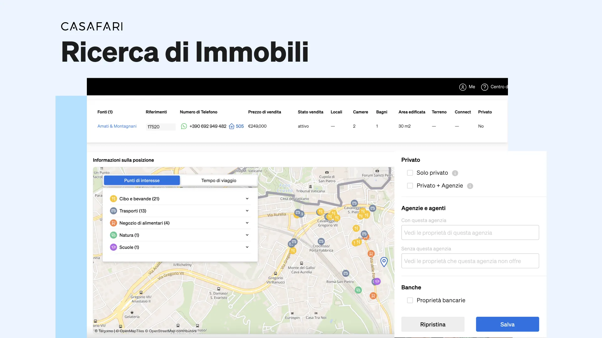 aggiornamenti della Ricerca di Immobili di CASAFARI