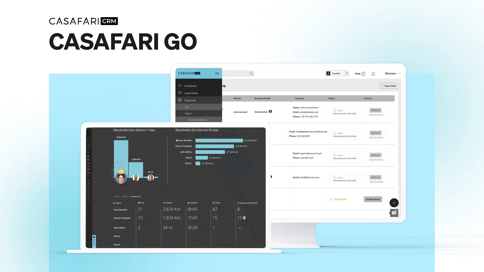 CASAFARI GO que mostra els resultats dels esforços recents de prospecció immobiliària