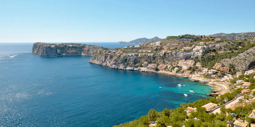 Cala Llamp, en Mallorca, España
