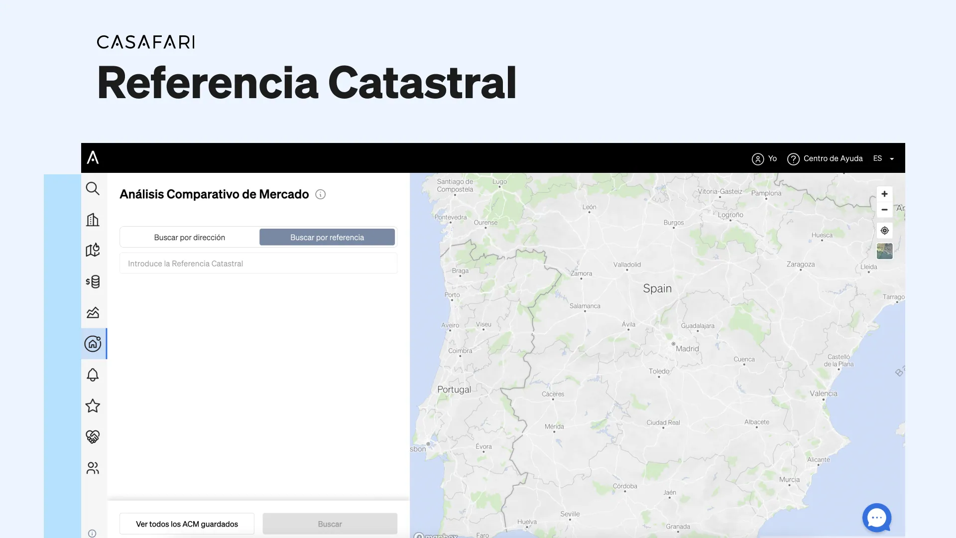 Referència cadastral d'immobles a la Cerca de propietats de CASAFARI