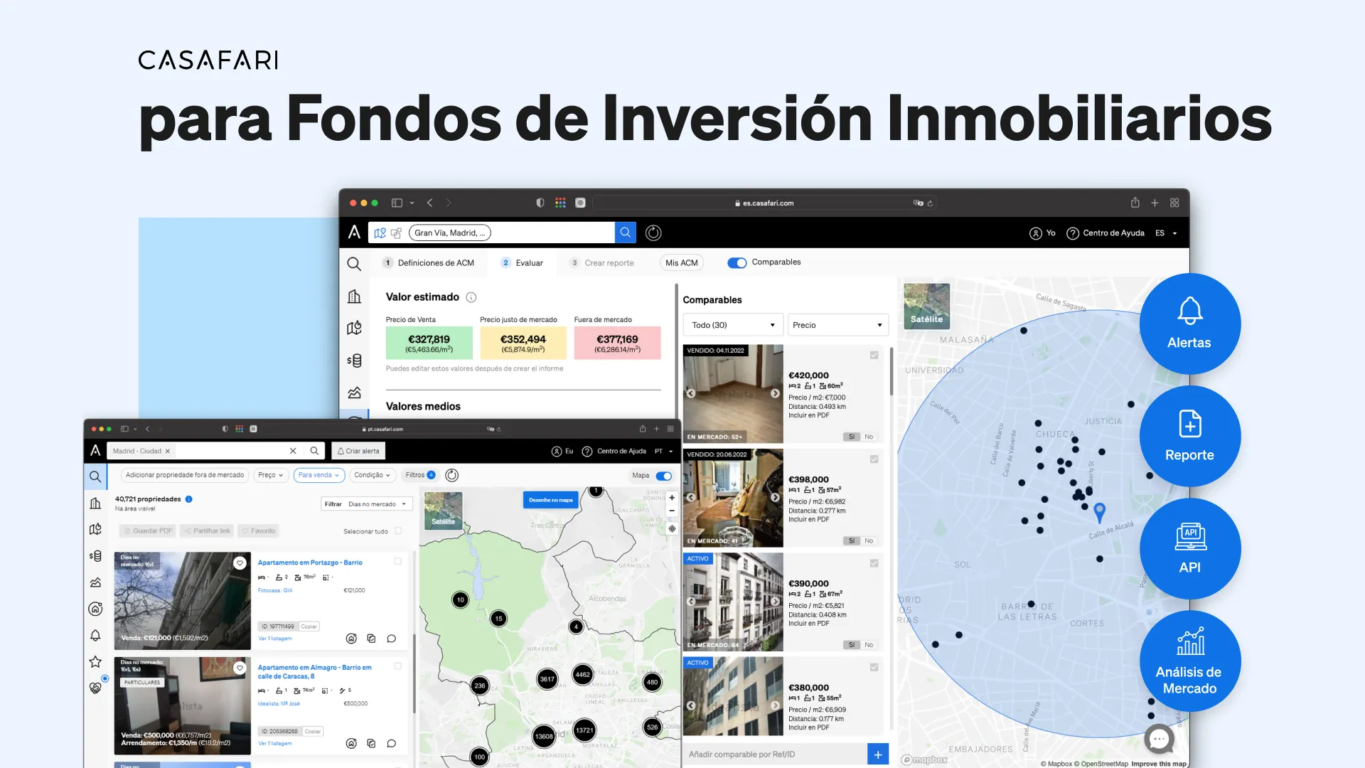 CASAFARI para fondos de inversión inmobiliarios