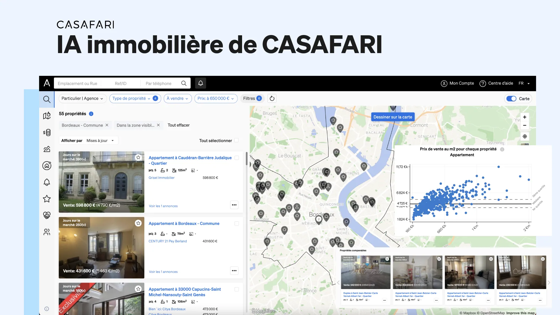 IA immobilière de CASAFARI
