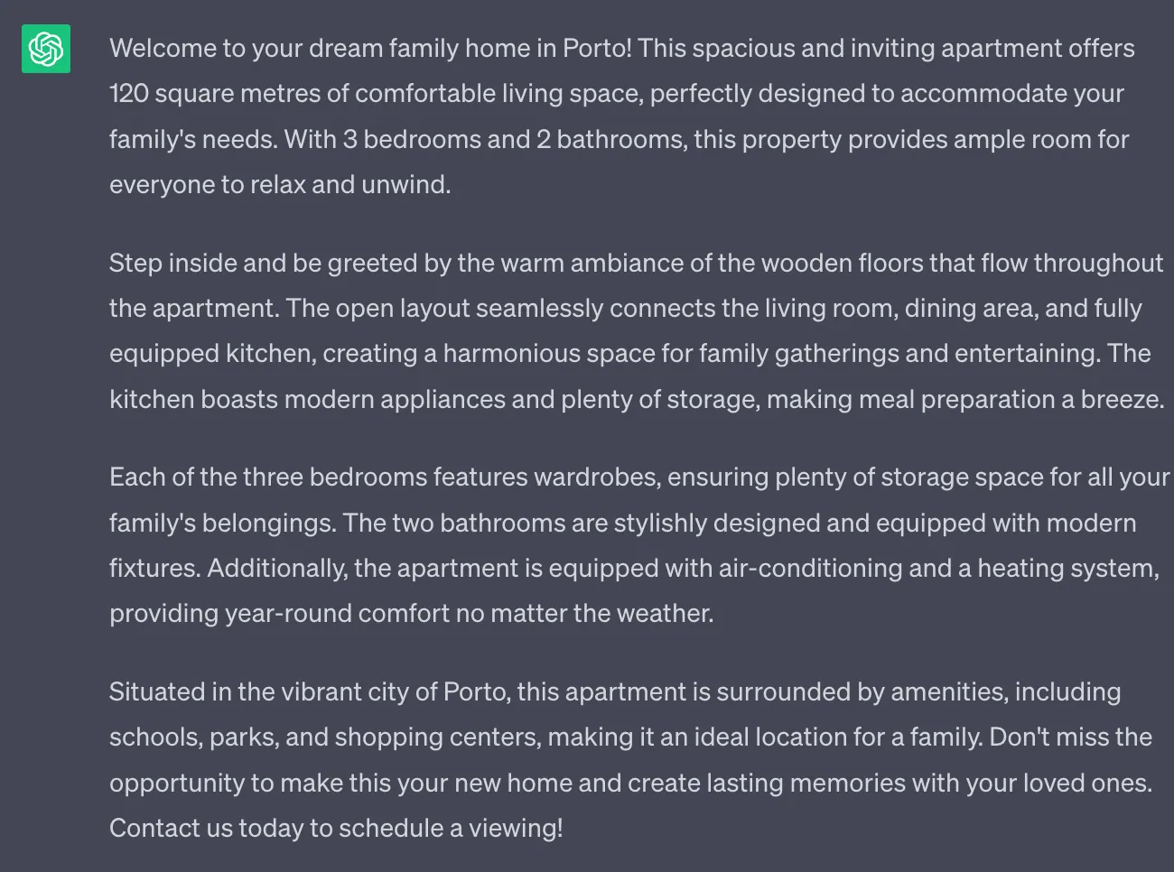 Property description created by ChatGPT