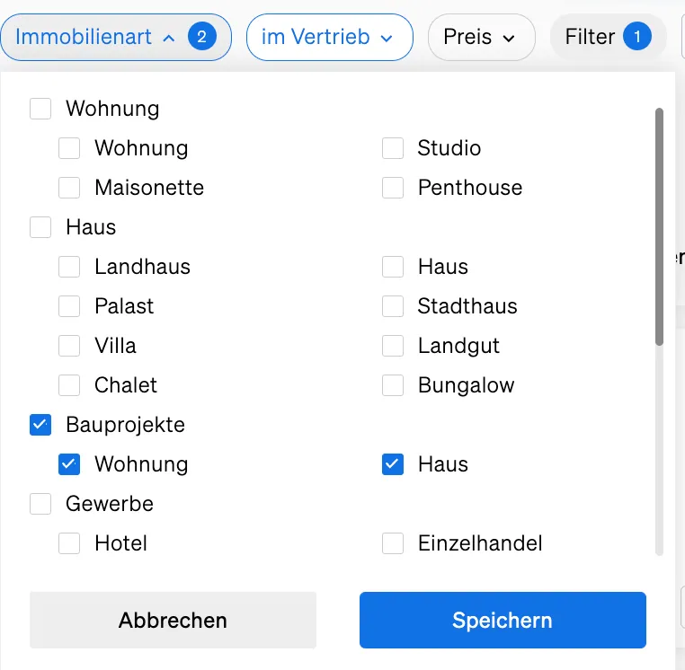 Wie Sie neue Entwicklungen in CASAFARI's Immobiliensuche finden