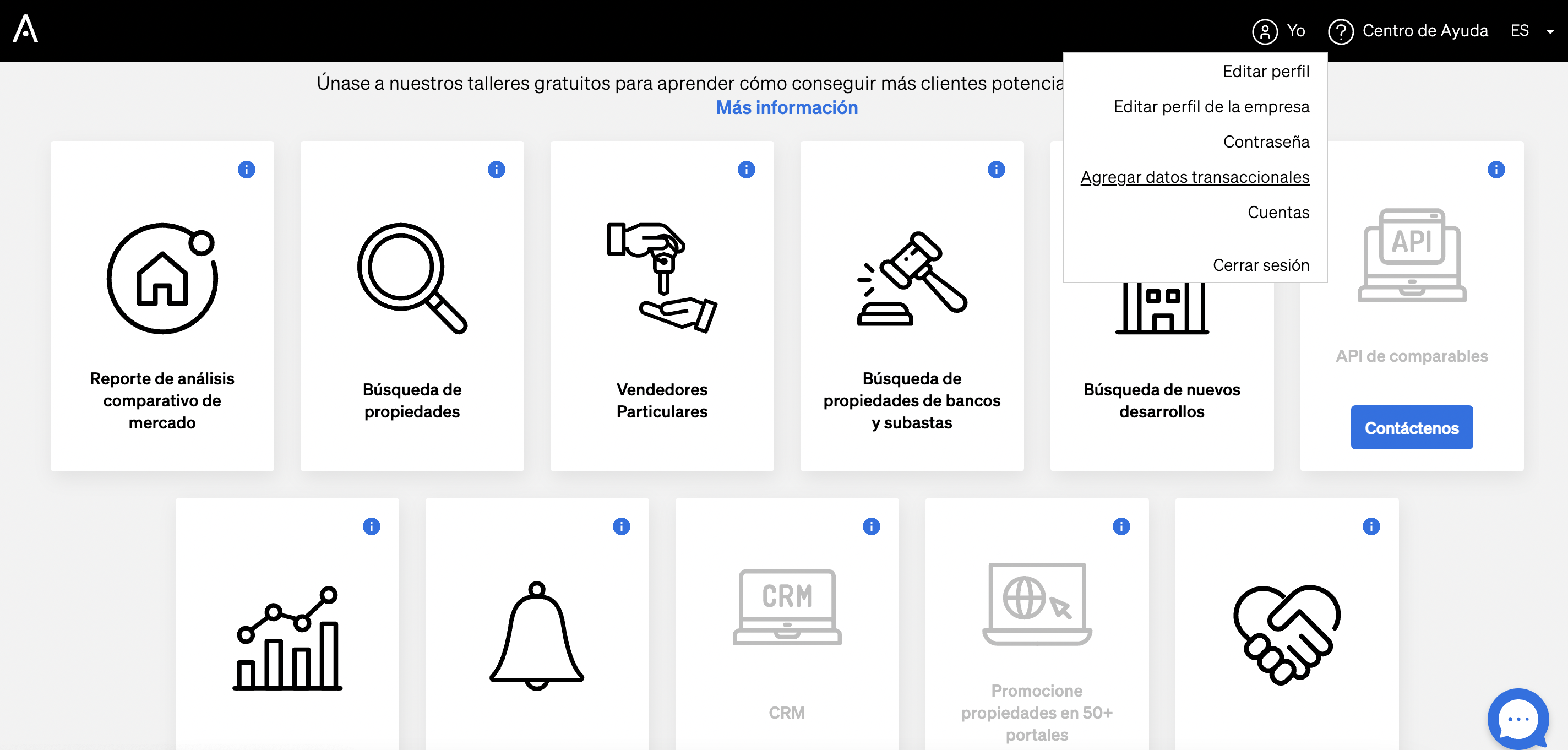 Adición masiva de datos de transacciones inmobiliarias a CASAFARI