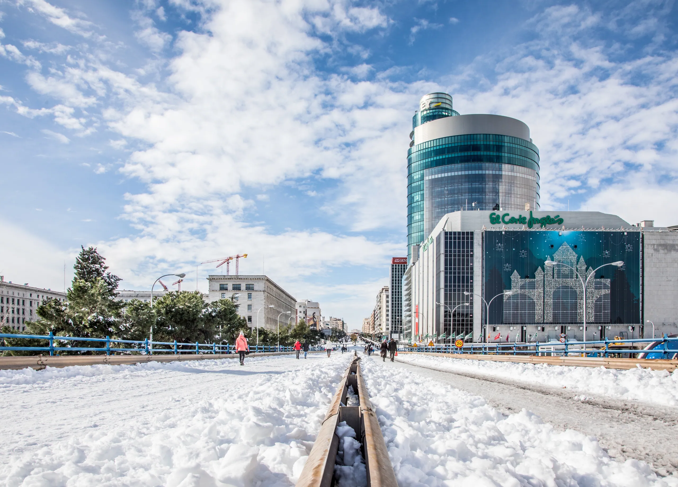 Madrid sob a neve em 2021.