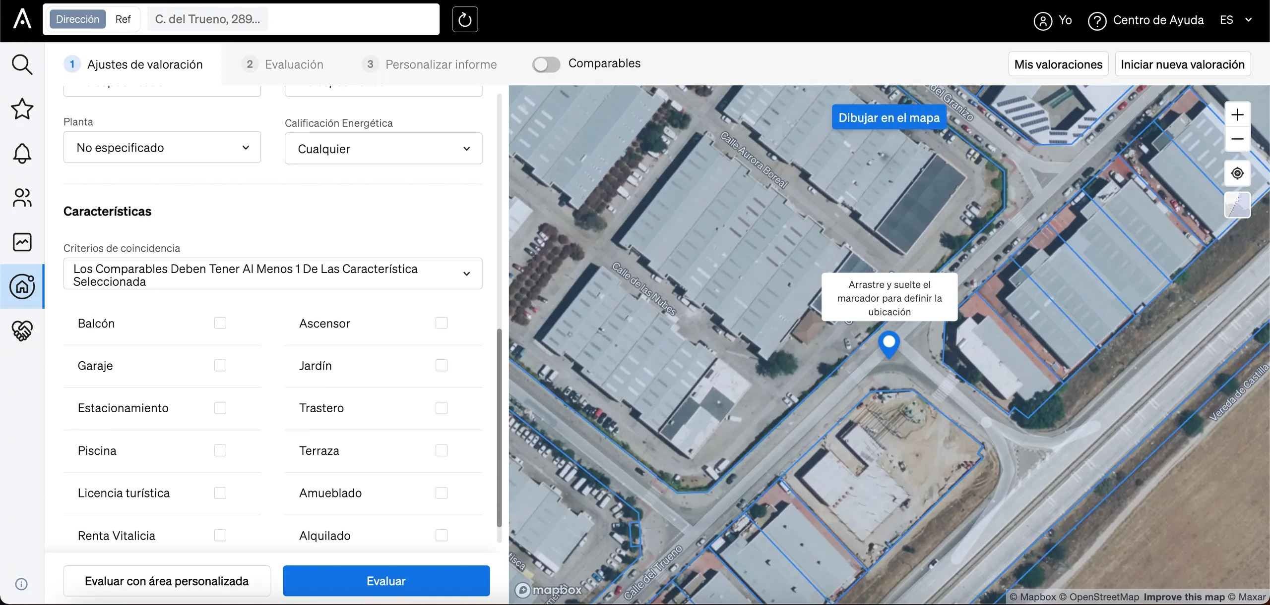 especificar les característiques que cal tenir en compte en valorar un bé immoble