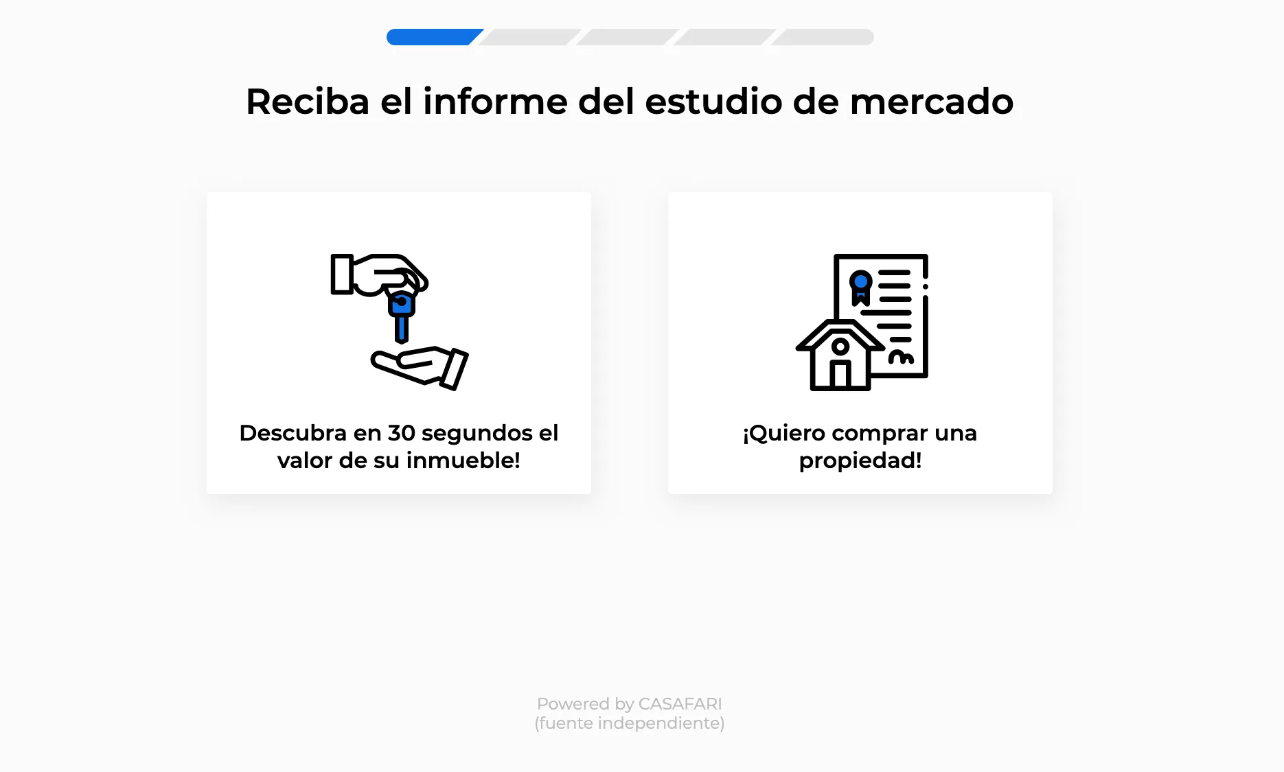 El widget de Lead Magnet de CASAFARI