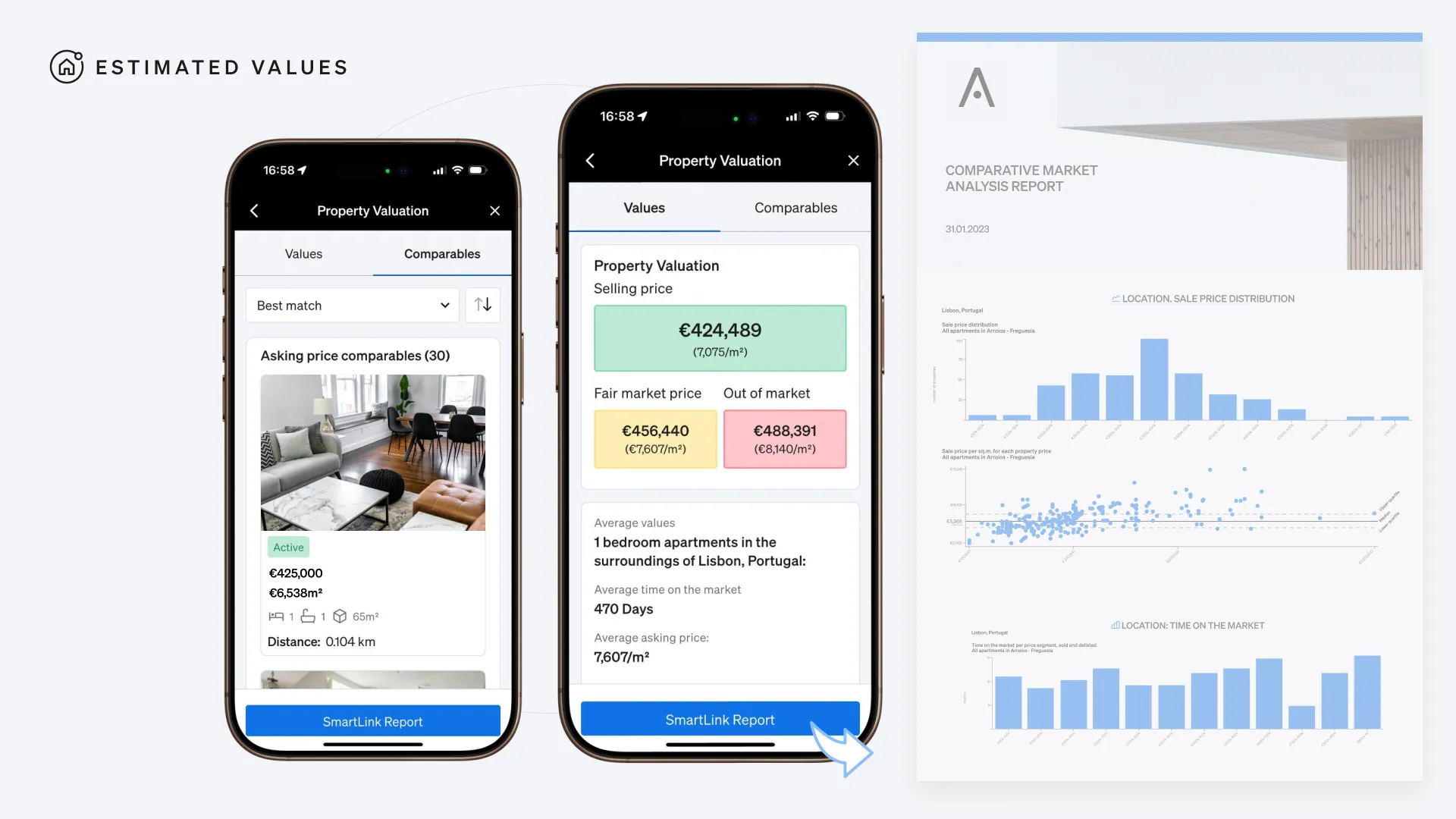 Running a property valuation on the go with CASAFARI's real estate app