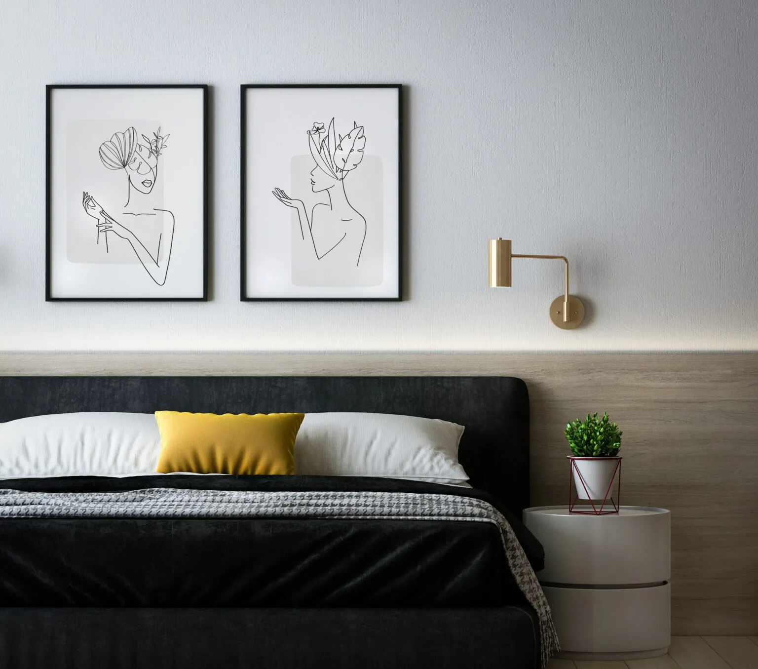 Photographie immobilière prise d'une chambre
