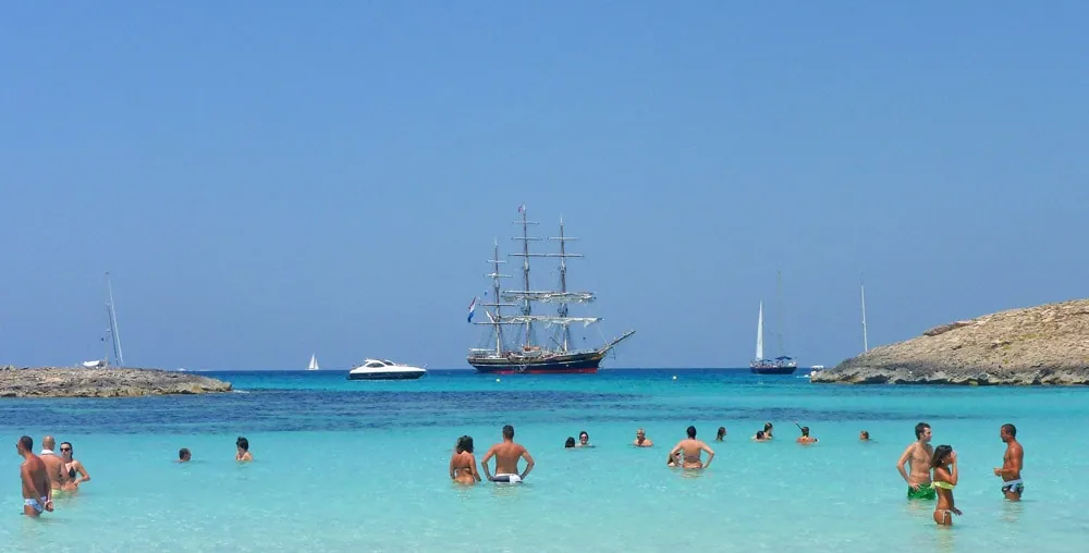 Platja de les Illetes, a Formentera