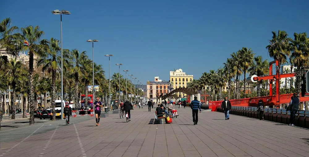 Passeig de Colom a Barcelona