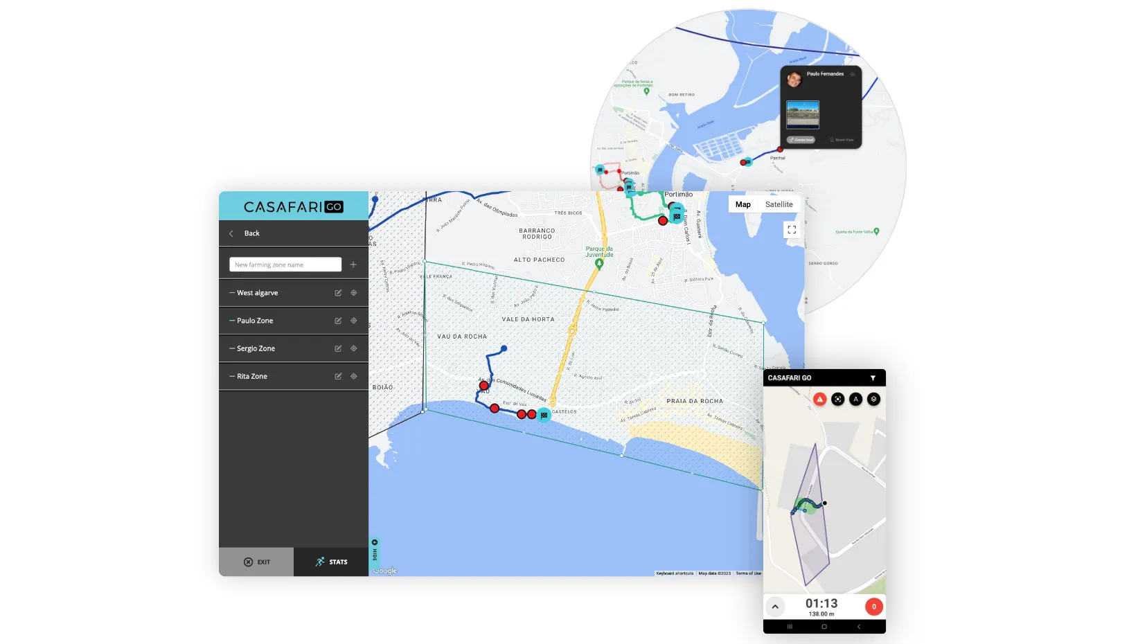 Ruta de prospecció d'un agent immobiliari dins de CASAFARI GO