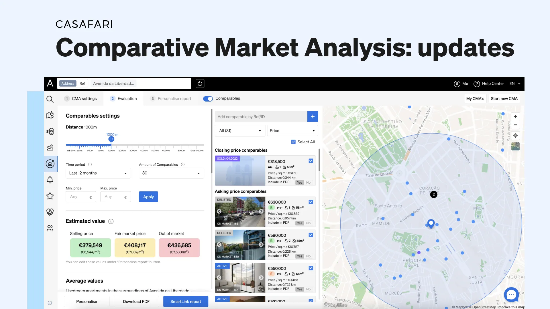 Updates in our property valuation tool